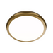 dweLED FM-37510 Parthenon 1-lt 10" LED Flush Mount - Aged Brass