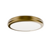 dweLED FM-37510 Parthenon 1-lt 10" LED Flush Mount - Aged Brass