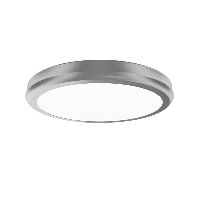 dweLED FM-37510 Parthenon 1-lt 10" LED Flush Mount - Brushed Nickel