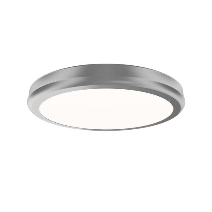 dweLED FM-37510 Parthenon 1-lt 10" LED Flush Mount - Brushed Nickel