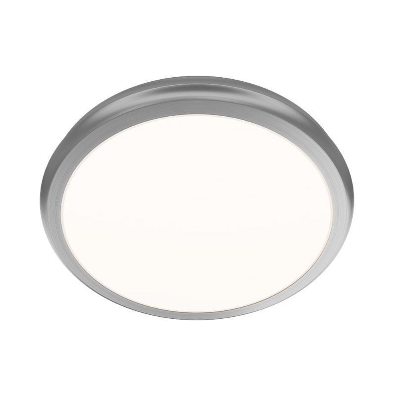 dweLED FM-37510 Parthenon 1-lt 10" LED Flush Mount - Brushed Nickel