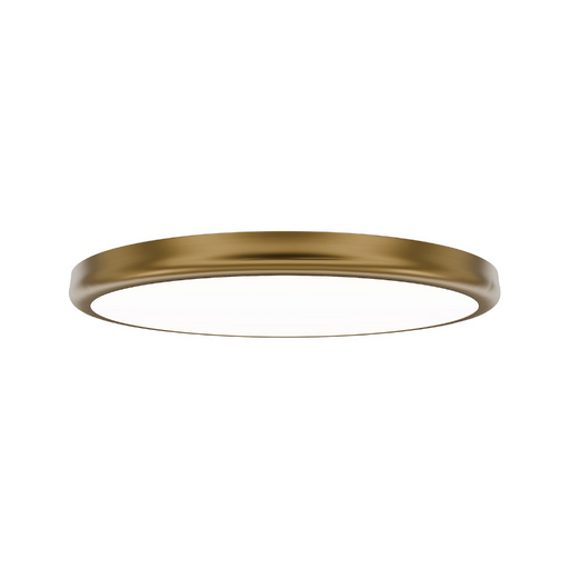 dweLED FM-37515 Parthenon 1-lt 15" LED Flush Mount - Aged Brass