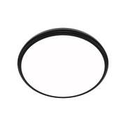 dweLED FM-37515 Parthenon 1-lt 15" LED Flush Mount - Black