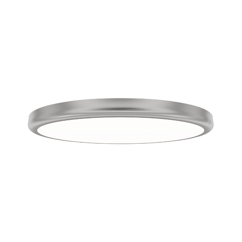 dweLED FM-37515 Parthenon 1-lt 15" LED Flush Mount - Brushed Nickel