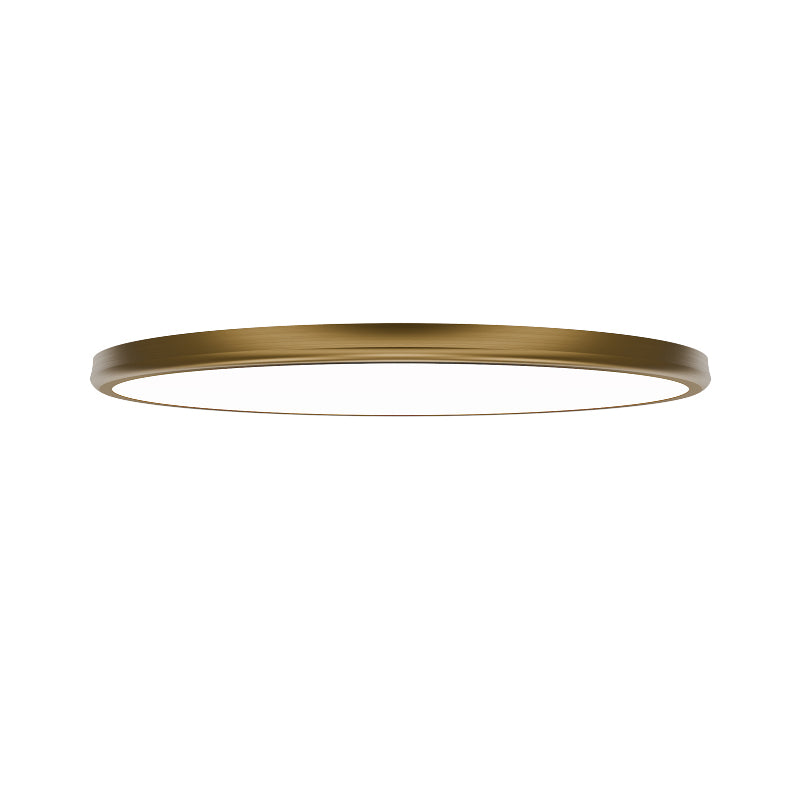 dweLED FM-37522 Parthenon 1-lt 22" LED Flush Mount - Aged Brass