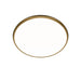 dweLED FM-37522 Parthenon 1-lt 22" LED Flush Mount - Aged Brass
