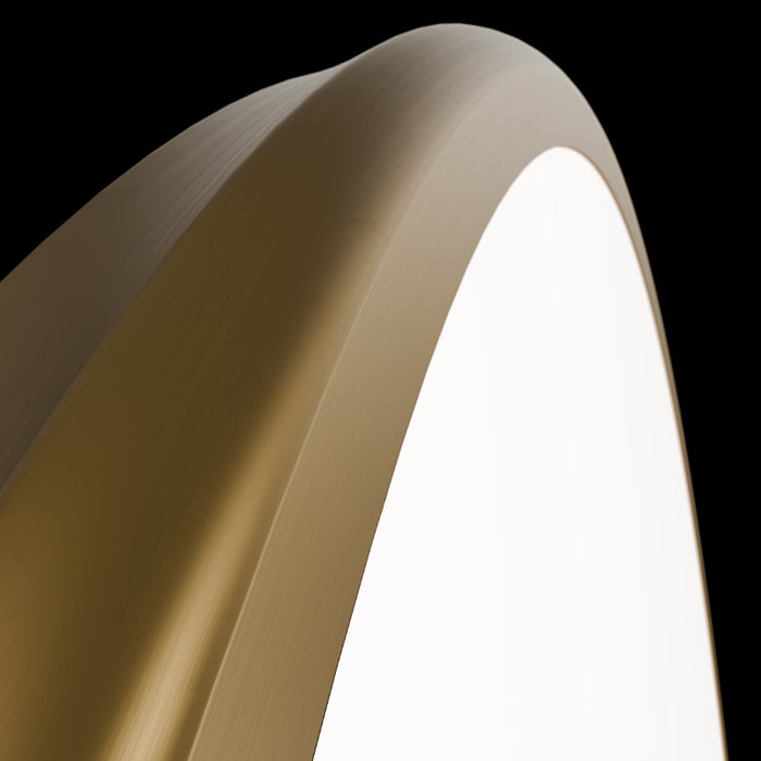 dweLED FM-37522 Parthenon 1-lt 22" LED Flush Mount - Aged Brass