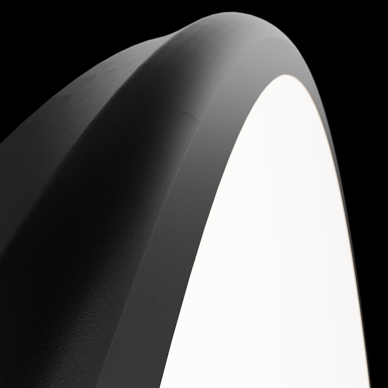 dweLED FM-37522 Parthenon 1-lt 22" LED Flush Mount - Black
