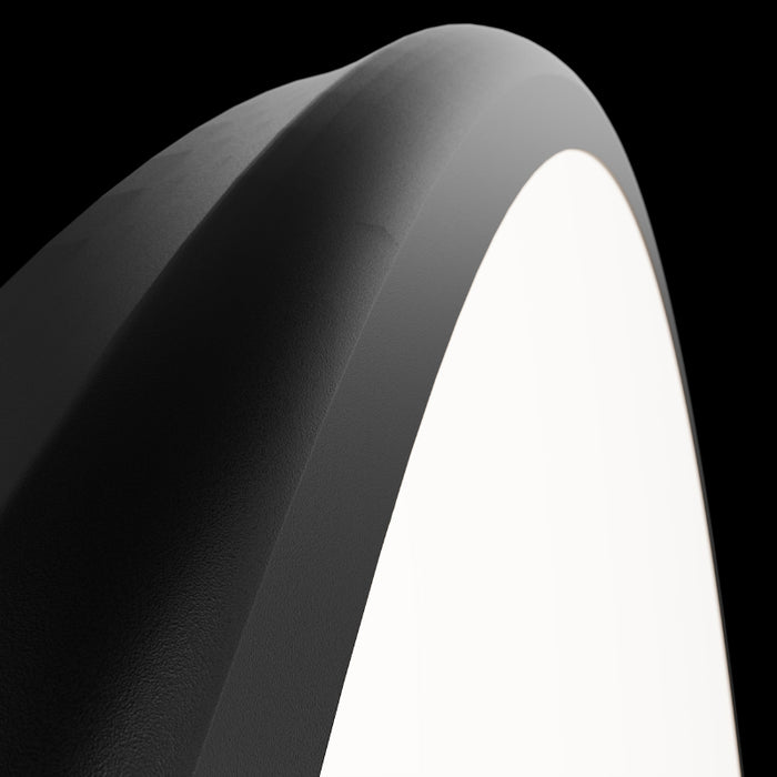 dweLED FM-37522 Parthenon 1-lt 22" LED Flush Mount - Black