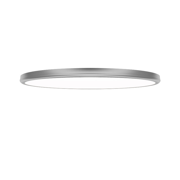 dweLED FM-37522 Parthenon 1-lt 22" LED Flush Mount - Brushed Nickel