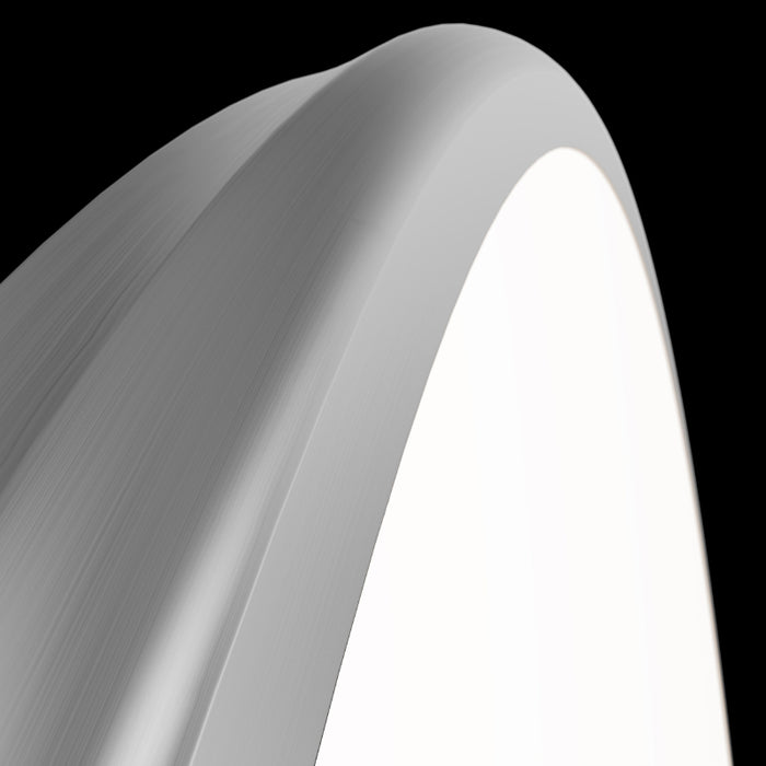 dweLED FM-37522 Parthenon 1-lt 22" LED Flush Mount - Brushed Nickel