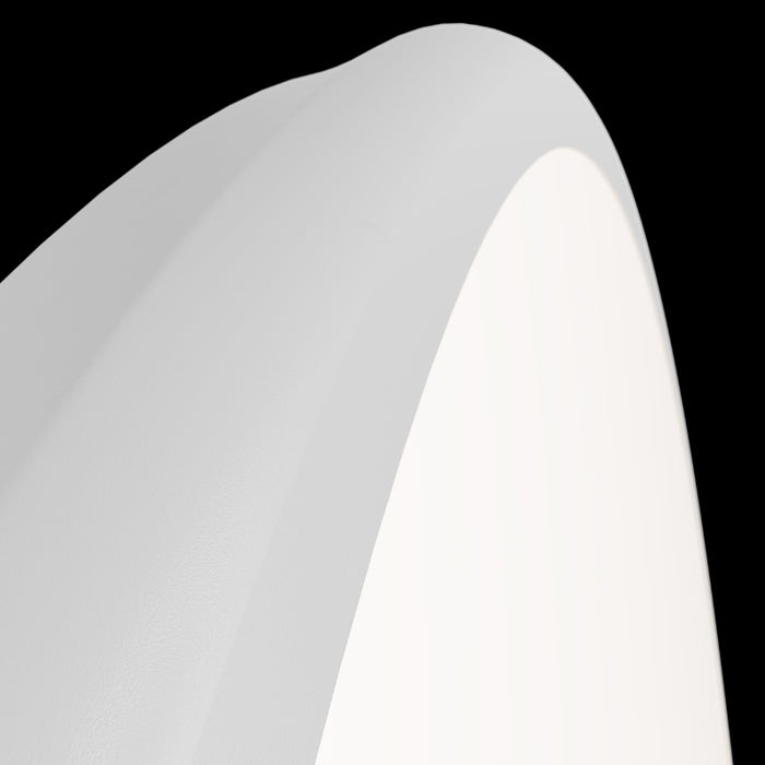 dweLED FM-37522 Parthenon 1-lt 22" LED Flush Mount - White