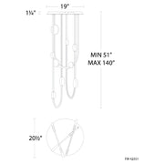 Modern Forms FM-42551 Tableau 21" LED Flush Mount
