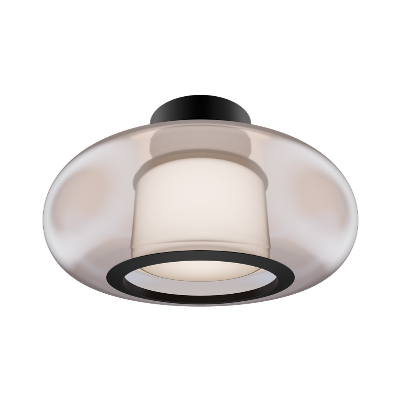 dweLED FM-48513 Doma 1-lt 14" LED Semi-Flush Mount