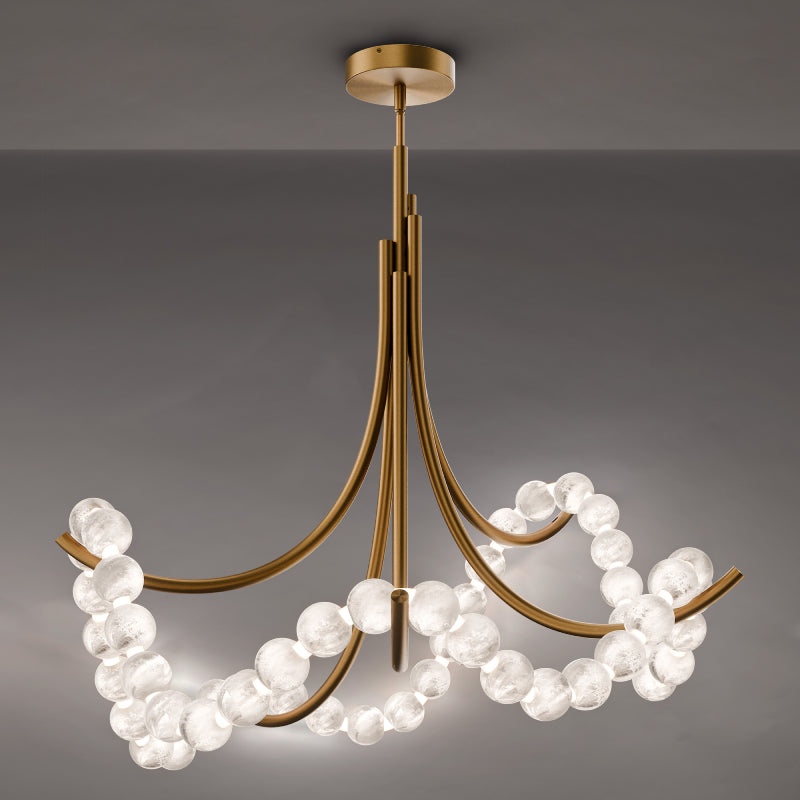 Modern Forms FM-50437 Parel 37" LED Flush Mount - Aged Brass