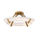 Modern Forms FM-54519 Copa 1-lt 19" LED Flush Mount - Aged Brass
