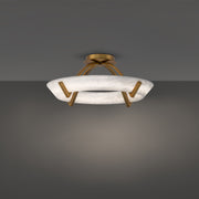 Modern Forms FM-54519 Copa 1-lt 19" LED Flush Mount - Aged Brass