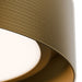 dweLED FM-57512 Grille 1-lt 12" LED Flush Mount - Aged Brass