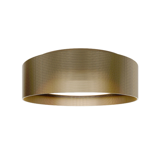 dweLED FM-57512 Grille 1-lt 12" LED Flush Mount - Aged Brass