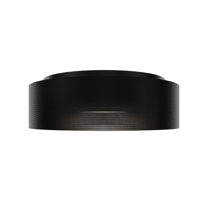dweLED FM-57512 Grille 1-lt 12" LED Flush Mount - Black