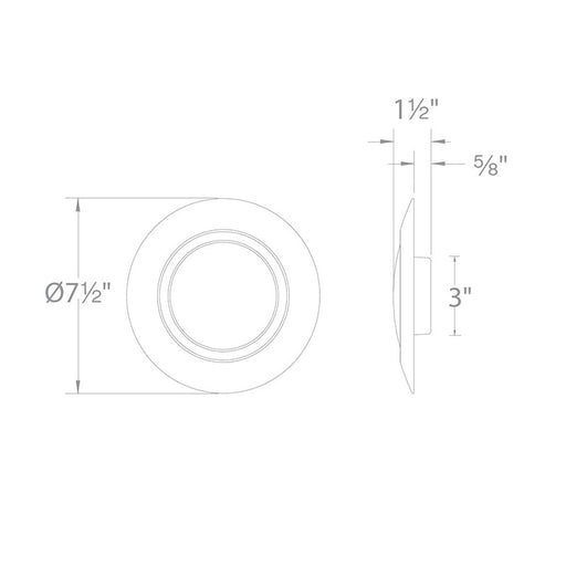 WAC FM-616G2 I Can't Believe It's Not Recessed 8" LED Flush Mount