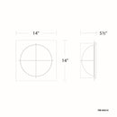 Modern Forms FM-94314 Echelon 1-lt 14" LED Flush Mount