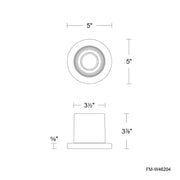 Modern Forms FM-W46204 Squat 5" LED Outdoor Flush Mount