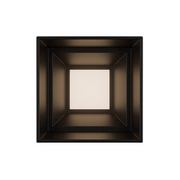 dweLED FM-W47203 Downtown 1-lt 4" LED Outdoor Ceiling Mount - Black