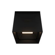 dweLED FM-W47203 Downtown 1-lt 4" LED Outdoor Ceiling Mount - Black