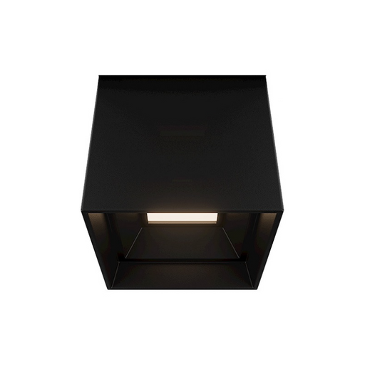 dweLED FM-W47203 Downtown 1-lt 4" LED Outdoor Ceiling Mount - Black