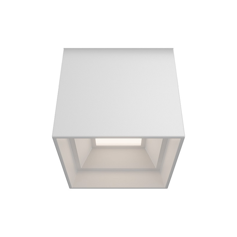 dweLED FM-W47203 Downtown 1-lt 4" LED Outdoor Ceiling Mount - White