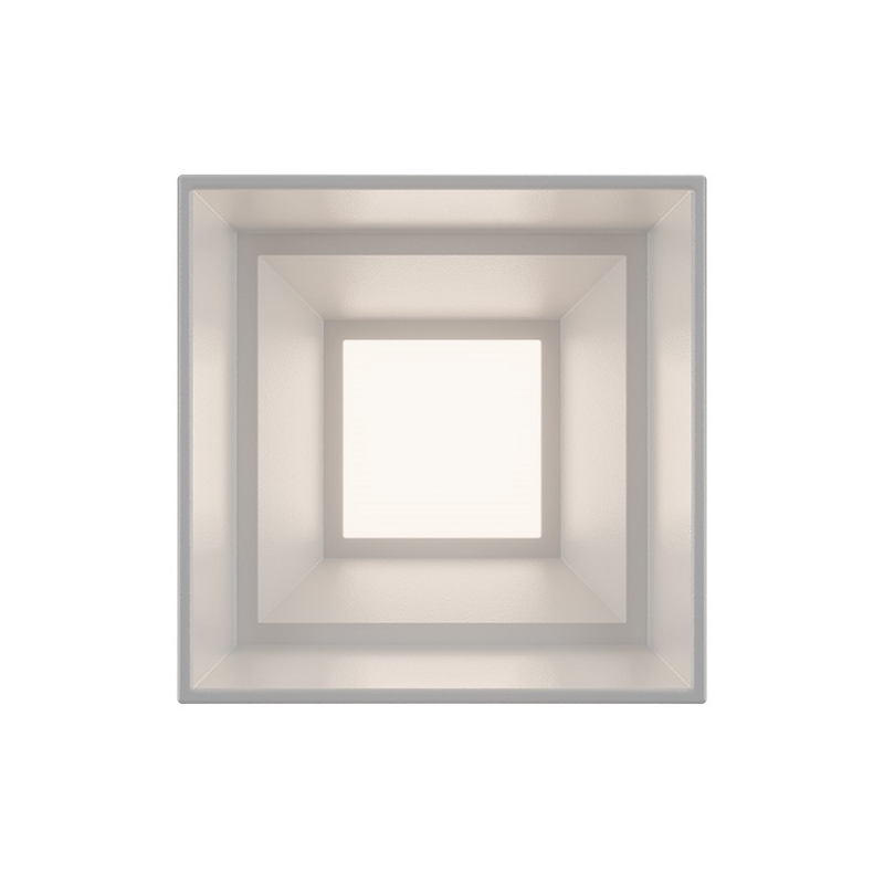 dweLED FM-W47203 Downtown 1-lt 4" LED Outdoor Ceiling Mount - White