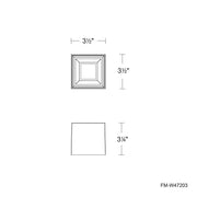 dweLED FM-W47203 Downtown 1-lt 4" LED Outdoor Ceiling Mount