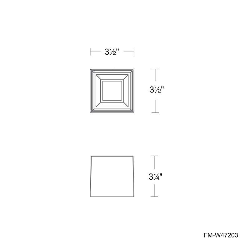 dweLED FM-W47203 Downtown 1-lt 4" LED Outdoor Ceiling Mount