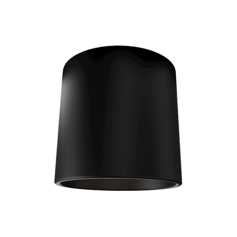 dweLED FM-W47204 Downtown 1-lt 4" LED Outdoor Ceiling Mount - Black