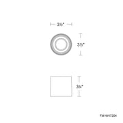 dweLED FM-W47204 Downtown 1-lt 4" LED Outdoor Ceiling Mount