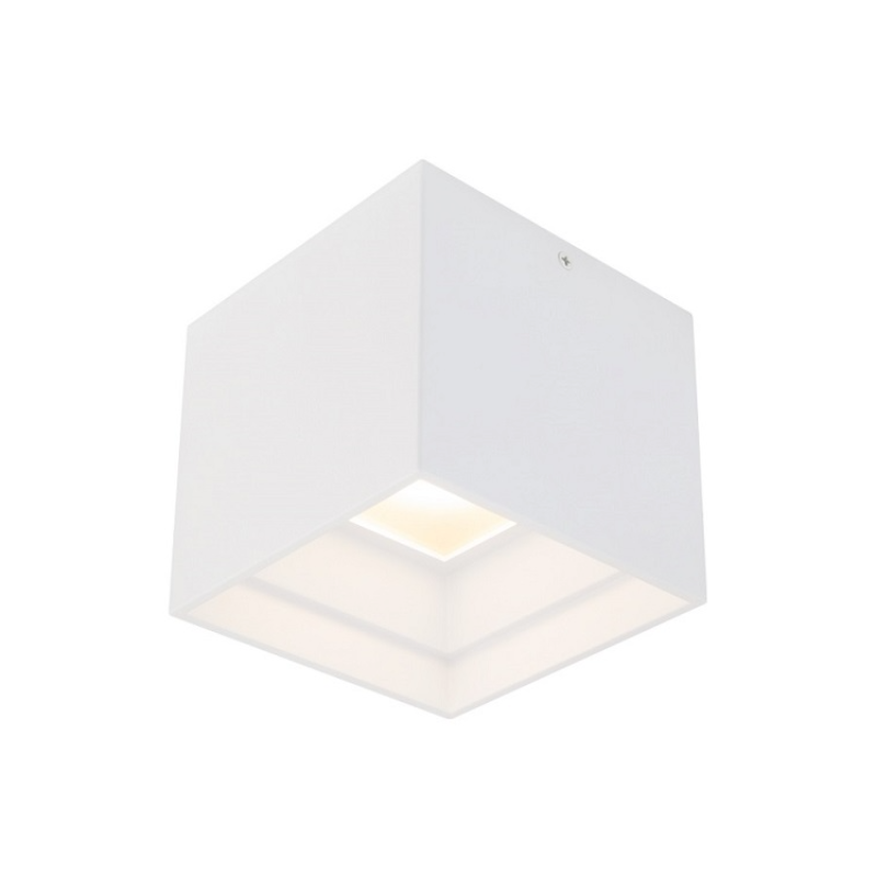 dweLED FM-W47203 Downtown 1-lt 4" LED Outdoor Ceiling Mount - White