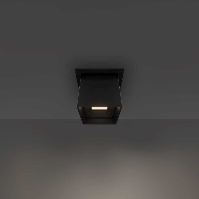 Modern Forms FM-W62204 Kube 5" LED Outdoor Flush Mount - Black