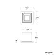 Modern Forms FM-W62204 Kube 5" LED Outdoor Flush Mount