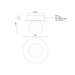 Kuzco FM15506 Elixir 1-lt 6" LED Flush Mount