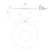 Kuzco FM15514 Elixir 1-lt 14" LED Flush Mount