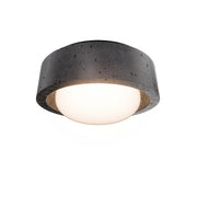 Modern Forms FM224613 Tane 1-lt 13" LED Flush Mount, 4CCT Selectable - Basalt Stone/Black
