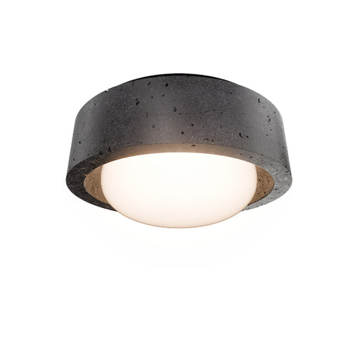 Modern Forms FM224613 Tane 1-lt 13" LED Flush Mount, 4CCT Selectable - Basalt Stone/Black