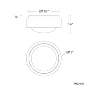 Modern Forms FM224613 Tane 1-lt 13" LED Flush Mount, 4CCT Selectable