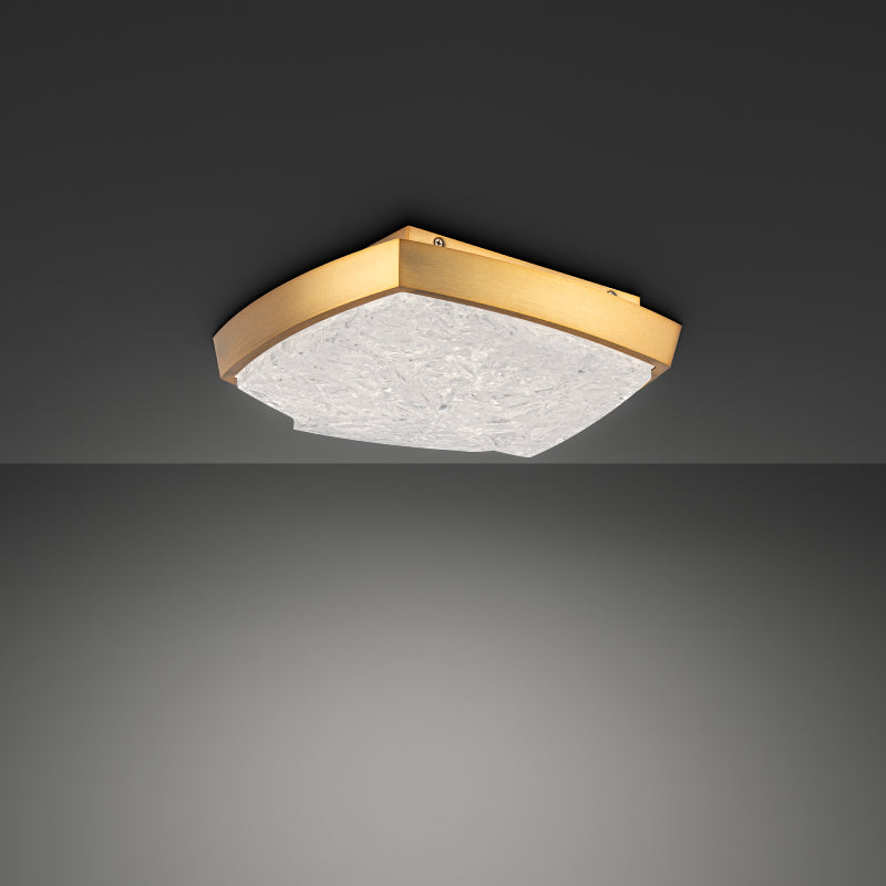 Modern Forms FM238611 Kenji 1-lt 11" LED Flush Mount - Aged Brass