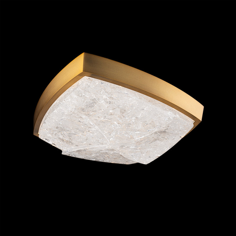 Modern Forms FM238611 Kenji 1-lt 11" LED Flush Mount - Aged Brass