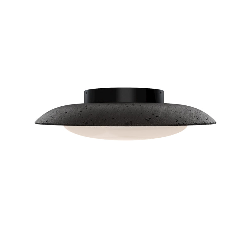 Modern Forms FM264620 Saturno 1-lt 20" LED Flush Mount - Basalt Stone/Black