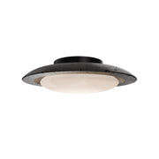 Modern Forms FM264620 Saturno 1-lt 20" LED Flush Mount - Basalt Stone/Black