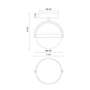 Alora FM301001-UNV Globo 1-lt 7" LED Flush Mount, Universal Voltag