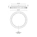 Kuzco FM46116-3CCT-UNV Calix 1-lt 16" LED Flush Mount, 3CCT Selectable